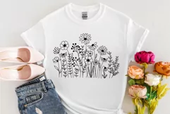 Flowers Svg, Flower Meadow Svg, Wildflower Blooms Svg. Product Image 4