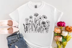 Wildflower Blooms Svg, Flower Svg, Flower Meadow Svg. Product Image 2