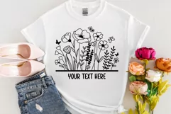 Flower Svg, Wildflower Svg, Flower Meadow Svg, Botanical svg Product Image 3