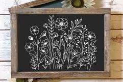 Flowers Svg, Flower Meadow Svg, Wildflower Blooms Svg. Product Image 6