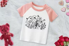 Flower Svg, Wildflower Svg, Flower Meadow Svg, Botanical svg Product Image 6