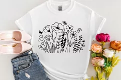 Flower Svg, Wildflower Svg, Flower Meadow Svg, Botanical svg Product Image 2