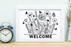 Flower Svg Wildlower Svg Flowers Garden Svg, Flower Meadow. Product Image 7