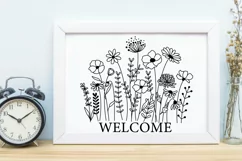 Wildflower Blooms Svg, Flower Svg, Flower Meadow Svg. Product Image 8