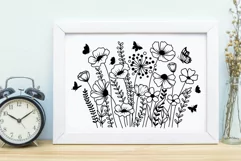Flower Svg Wildlower Svg Flowers Garden Svg, Flower Meadow. Product Image 8