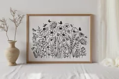 Wildflower Blooms Svg, Flower Meadow Svg, Floral Svg Product Image 6