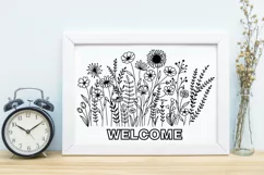 Flower Svg, Flower Meadow Svg, Wildflower Bloom Svg Product Image 4