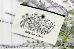 Flower Svg, Flower Meadow Svg, Wildflower Bloom Svg Product Image 2