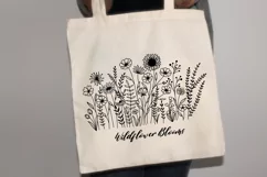 Flower Svg, Flower Meadow Svg, Wildflower Bloom Svg Product Image 5