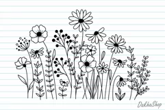 Flowers Svg, Flower Meadow Svg, Wildflower Blooms Svg. Product Image 3