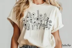 Flower Svg, Flower Meadow Svg, Wildflower Svg, flowers Svg. Product Image 4