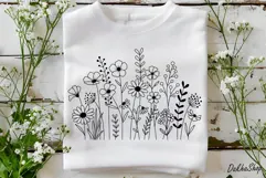Flower Svg, Flower Meadow Svg, Wildflower Svg, flowers Svg. Product Image 2
