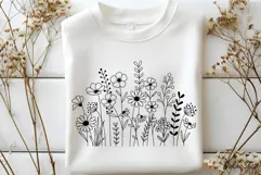 Flower Svg, Flower Meadow Svg, Wildflower Svg, flowers Svg. Product Image 3