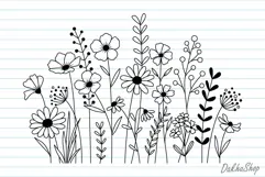 Flower Svg, Flower Meadow Svg, Wildflower Svg, flowers Svg. Product Image 10
