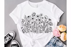 Wildflower Blooms Svg, Flower Meadow Svg, Floral Svg Product Image 3