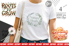 Wildflower Growth Quote Sublimation Product Image 1