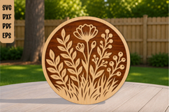 Wildflower Botanical Laser Cut File Product Image 1