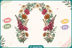 Wildflower Botanical Clipart Product Image 1