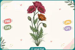 Wildflower Botanical Clipart Product Image 1