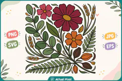 Wildflower Botanical Clipart Product Image 1