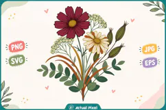 Wildflower Botanical Clipart Product Image 1