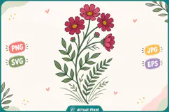 Wildflower Botanical Clipart Product Image 1