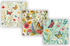 wildflower butterfly pattern, seamless collage design, garden bloom print, floral butterfly background, nature design digital, meadow flower texture, winged petal wallpaper, colorful flora paper, spring garden pattern, flying bloom design, botanical mix s