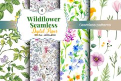 digital paper, seamless paper, floral patterns, wildflower, nature, botanical, spring, summer, cottagecore, vintage