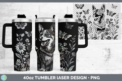 GorgeousWildflower Dogs Laser 40oz Tumbler design.
