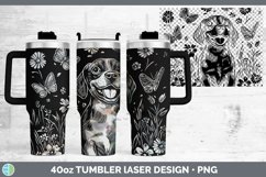 GorgeousWildflower Dogs Laser 40oz Tumbler design.