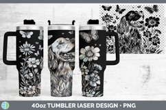 GorgeousWildflower Dogs Laser 40oz Tumbler design.