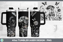 GorgeousWildflower Dogs Laser 40oz Tumbler design.
