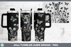GorgeousWildflower Dogs Laser 40oz Tumbler design.