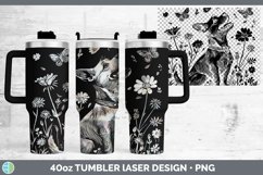 GorgeousWildflower Dogs Laser 40oz Tumbler design.
