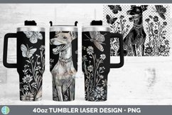 GorgeousWildflower Dogs Laser 40oz Tumbler design.