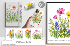 Digital Paper Wildflower Drift Product Image 1