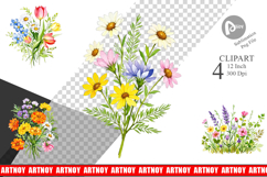 Wildflower Drift Clipart Product Image 1