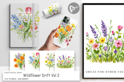 Digital Paper Wildflower Drift Product Image 1