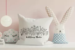 Wildflower Svg, Flower Meadow Svg, Flower Line Art. Product Image 4