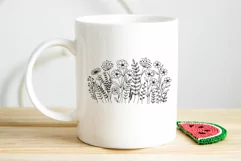 Flower svg, Wildflower Blooms Svg, Floral Meadow Svg. Product Image 5