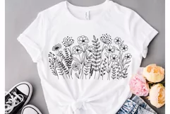 Flower svg, Wildflower Blooms Svg, Floral Meadow Svg. Product Image 4