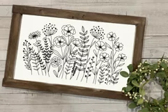 Flower svg, Wildflower Blooms Svg, Floral Meadow Svg. Product Image 3