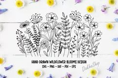 Flower svg, Wildflower Blooms Svg, Floral Meadow Svg. Product Image 6