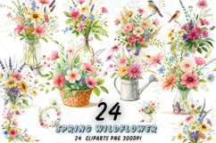 Wildflower meadow clipart, Realistic floral designs, Sublimation wildflower bundle, Nature-themed clipart pack, Digital scrapbooking flowers, Wildflower art illustrations, Meadow floral designs, Realistic wildflower clipart, Floral sublimation designs, Wi