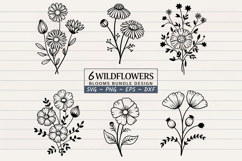 6 Wildflowers Blooms Design Product Image 1