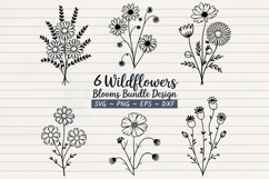 6 Wildflowers Blooms Design Product Image 1
