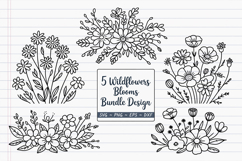 5 Wildflowers Blooms Design Product Image 1
