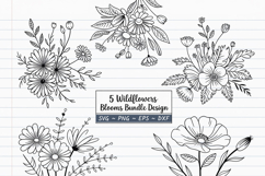 5 Wildflowers Blooms Design Product Image 1