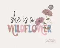 Wildflower sublimation Design by Mastilo Designs