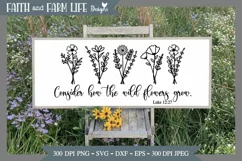 Consider how the wildflowers grow svg Product Image 3